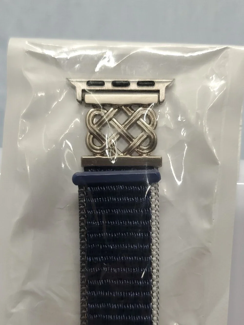 Navy Braided Loop Nylon Watch Band for Men